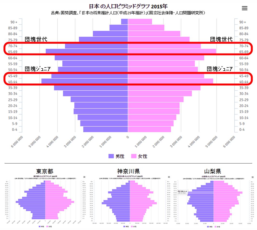 考察 人口ピラミッド図を描いて 診る No 81 18 5 30 社会保険労務士法人ことのは